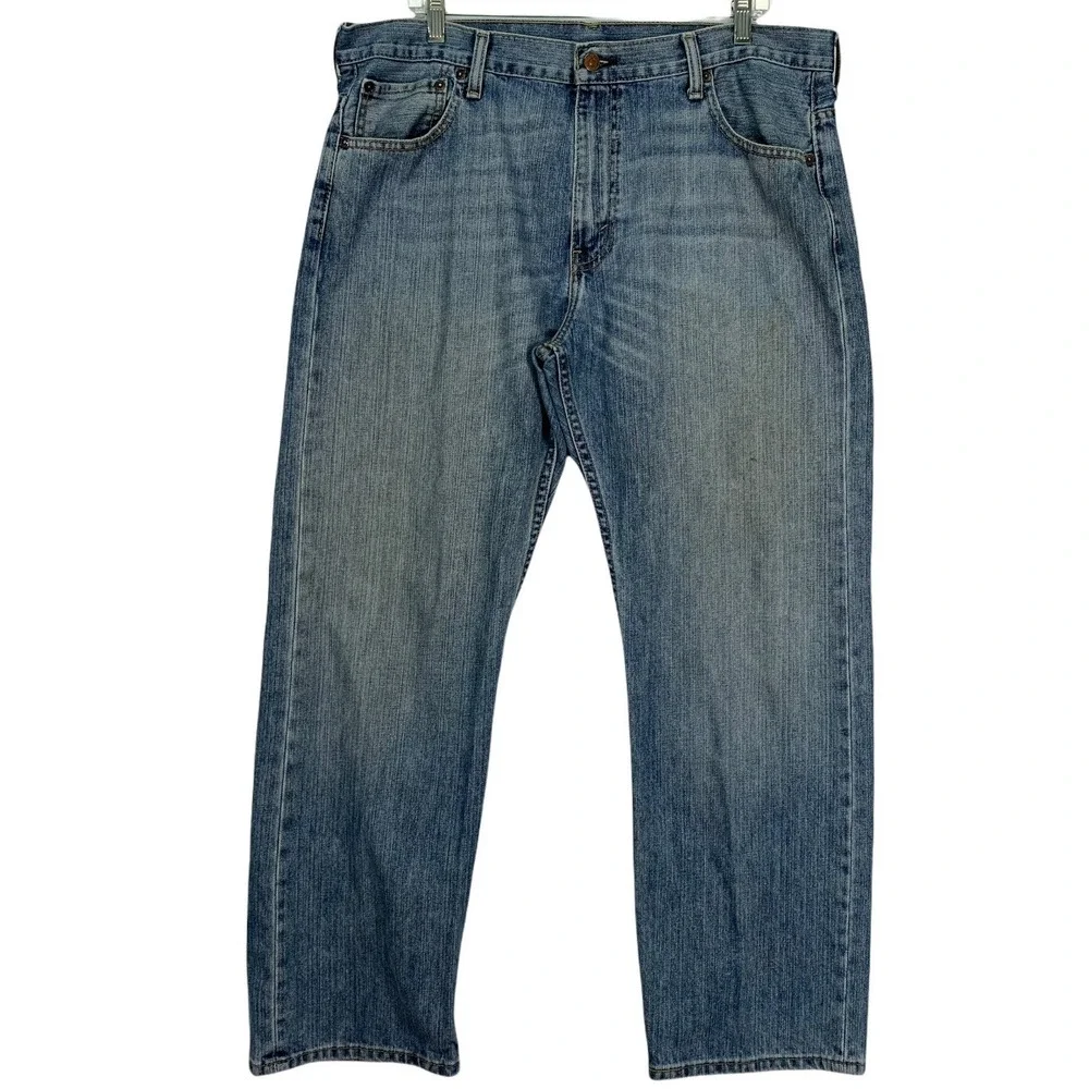 Levi's 569 Baggy Straight Blue Jean's 90s Y2K Mid Vintage Wash‎ 36x30 Well Loved